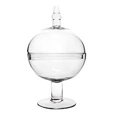 Huge clear glass decor apothecary style counter candy jar lidded 22 tall nice! Amazon Com Cys Large Apothecary Candy Buffet Jar H 22 Inches 22 X 5 X 5 5 Home Kitchen