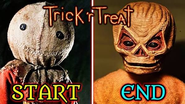 Entire Lore Of Sam From Trick ‘r Treat – Halloween’s Most Terrifying Mascot  - Explained