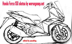 Beberapa seniman membuat goresan pensil di atas kertas tampak seperti benda nyata. Teaser Sketsa Honda Forza 150 Dari Blogger Tasik Peysblog
