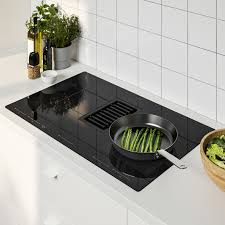 Fordelaktig Black Induction Hob Integrated Extractor Ikea Induction Hob Open Plan Kitchen Induction Stove