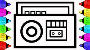 Large print adult coloring collection free printable findingctions of whole numbers pages math drills addition christmas english activities ks2. Toy Radio Coloring And Drawing For Children Learn Colors With Radio Drawing For Kids Drawing Radio Radio Drawing