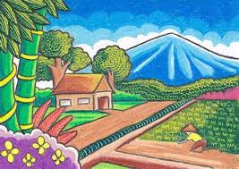 40+ contoh gambar pemandangan alam pedesaan yang mudah ditiru. Download Lukisan Pemandangan Alam Yang Mudah Lukisan Ilustrasi Alam Gratis