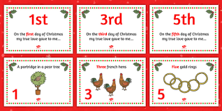 It's about to classy in here. 12 Days Of Christmas Display Primary Resources Ks1