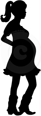 Pregnant Cowgirl Signature Series Silhouette Personal Use Only 5 00 Via Etsy Silhouette Silhouette People Cowgirl Baby