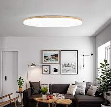 lozse led deckenleuchte weiss 36w holz deckenleuchten fur kuchen wohnzimmer ho living room lighting home and living kitchen ceiling lights