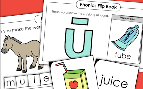 long u vowel sound phonics worksheets