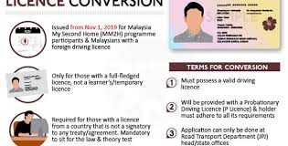 Fill application in less than 5 min. Conversion Of Foreign Driving Licence To Malaysian Driving Licence Begins Today