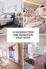 Modern bedroom with brown bed. 49 Modern Teen Girl Bedrooms That Wow Digsdigs