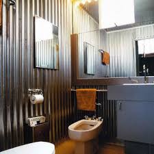 Galvanized Corrugated Metal Bathroom Ideas Houzz