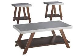 Premium dark brown industrial nesting coffee table, set of 3 end tables for living room 23.1 x 23.1 x 17.7 inches. Occasional Table Set 3 Cn