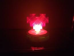 3d Printed 8 Bit Heart Led Touch Night Light By Shookdesign Pinshape