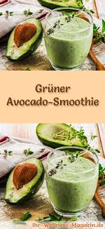 Gruner Avocado Smoothie Rezept Furs Immunsystem Zum Abnehmen Und Entgiften Avocado Smoothie Rezepte Smoothie Rezepte Gesund