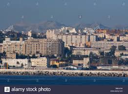 Ceuta is one of two spanish cities in north africa. Nordafrika Spanisches Marokko Ceuta Hafen Stadt Ceuta Mit Der Rif Gebirge In Der Ferne Stockfotografie Alamy