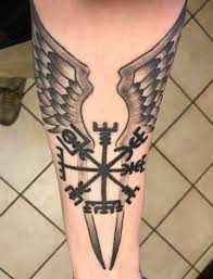 They are used by people who take the drug invented to improve the morale of the u. First Tattoo Vegvisir Rune With Valkyrie Wings By Brian Cotney At Archangel Tattoo Columbus Georgia Tattoos