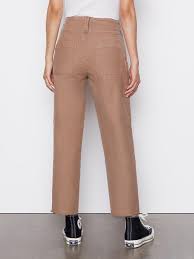 Frame Twisted Utility Pant In Washed Desert Natural Lyst