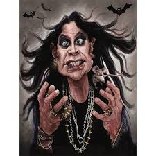 Pin By Scott On Funny Art In 2021 Ozzy Osbourne Funny Caricatures Rock N Roll Art