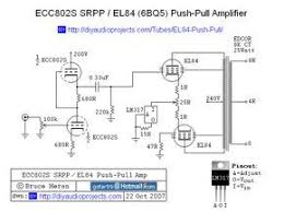 Ecc802s Srpp El84 Push Pull Ccs Tube Amplifier Schematic Valve Amplifier Amplifier Tube