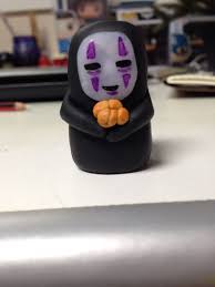 no face spirited away in polymer clay by susie mcbeth カオナシ 千と千尋の神隠し 神隠し