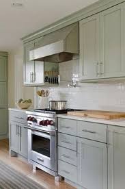 Consider painting your kitchen cabinets cream if you're working with a small kitchen; 9 Sage Green Kitchen Ideas Green Kitchen Kitchen Inspirations Kitchen Renovation