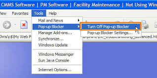 Trying to view a document to download nd is telling me i need to turn off pop up blocker. Web Based Cmms Software Pm Software Facility Maintenance Not Using Windows