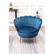 Kinwell Casual Blue Velvet Accent Chair Lowes Com Accent Chairs Velvet Accent Chair Blue Velvet Accent Chair