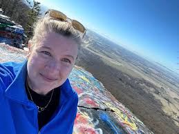 Walking off Christmas treats at a local park