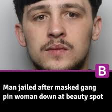 Man jailed after masked gang pin woman down at beauty spot