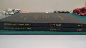 Sign student's name in a file as proof of thesis hardcover binding receipt. Hardcover Binding Thesis Home Facebook