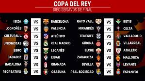 This page serves to display overall, home, away, form and other soccer tables relating to copa del rey 2020/2021 which is sorted in spain category apart from soccer tables, statistics and results, you can see archive odds of previous games in copa del rey 2020/2021. Copa Del Rey Sorteo De Dieciseisavos De La Copa Del Rey Estos Son Todos Los Emparejamientos Marca Com