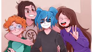 His blue eyes looked up at the masked man who stared down at him. Sally Face On Tumblr