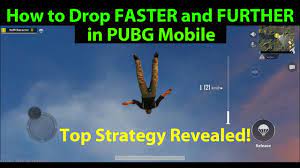 How To Drop Parachute Faster And Further In Pubg Mobile Top Strategy Revealed Youtube