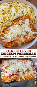 Easy Chicken Parmesan Dinner Then Dessert Chicken Parmesan Recipes Recipes Pasta Dishes