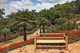 Maybe you would like to learn more about one of these? A Masterpiece Of Landscape Design A Huge And Beautiful Park In Thailand Palm Trees Flower Beds And A Comfortable Bench Stock Photo Picture And Royalty Free Image Image 11397919
