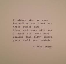 Maybe you would like to learn more about one of these? John Keats Quote Typed On Typewriter Typewriter Poem Etsy