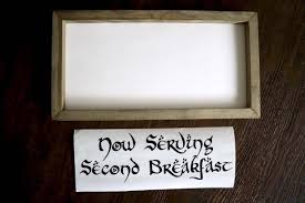 The next day he had almost forgotten about gandalf. Diy Second Breakfast Hobbit Sign From Lord Of The Rings Popcorner Reviews