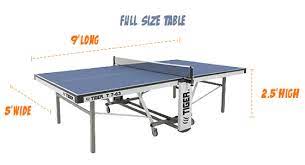 Table tennis also known as ping pong. Tiger Pingpong Room Size Chart