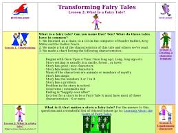 Transforming Fairy Tales What Is A Fairy Tale Lesson Plan