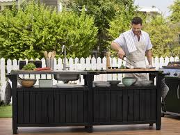 A bbq side table has a variety of uses. Unity Chef Kitchen Large Keter Garden Kitchen Table
