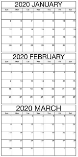 January February March 2020 Printable Calendar In 2020 Calendar Template Printable Calendar Printable Calendar Template