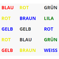 Kannst du dein spiel ändern, damit (statt so viele fragen wie möglich innerhalb von 30 sekunden gehirntraining aufgabe: Stroop Test Online