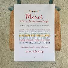 Merci A La Creche Cadeaux Creche Carte Remerciement Creche