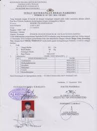 Dalam contoh surat pernyataan cpns bnn, gawe cv telah memilihkan tema atau template yang terbaik untuk dijadikan inspirasi, ide ataupun acuan dalam penulisan surat anda. Cara Membuat Surat Keterangan Bebas Narkoba Plus Contoh