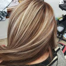I've seen dark brown hair with rainbow ombre. Blonde Highlights With Brown Base Www Cloudninehairsalon Com Hair Styles Brown Blonde Hair Light Brown Hair