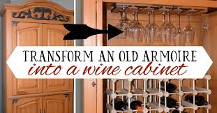 Light inside of cabinet to great a glow to your liquor cabinet. Turn A Tv Armoire Into A Cabinet For Wine Bottles And Glasses