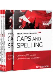 Caps And Spelling Online Edition The Canadian Press