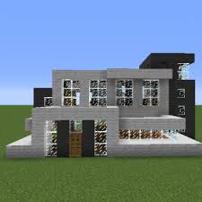 For my sis who likes birch wood a lot, i switched all oak things to birch things, and all spruce things to oak! Black White Modern House Blueprints For Minecraft Houses Castles Towers And More Grabcraft