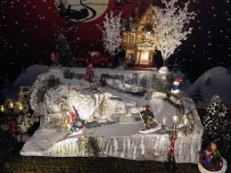Village display base platform c42 large dept56 lemax dickens. Christmas Village Display Base Platform Ski Slope Snow Mountain Dept 56 Lemax 1891381533