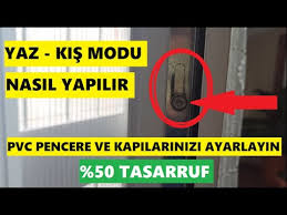 En yaygın olarak çatı katlarında ve çıkma kat üzerindeki dairelerin kuzey cepheli odalarda karşımıza çıkmıştır. Pvc Pencerelerde Kis Ayari Nasil Yapilir Pimapen Egepen Firatpen Kapi Yaz Kis Ayari Youtube