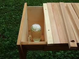 Top bar hive construction dennis murrell wyoming this is the plan for my top bar hive. Feeder Set Up Behind Follower Board In Top Bar Hive Top Bar Bee Hive Backyard Bee Bee Keeping
