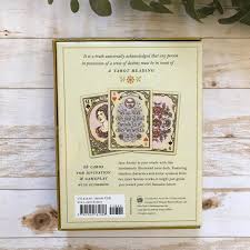 A jane austen tarot deck has 53 cards (four suits, court cards, and one joker) and claims to be suitable for gameplay. i played a couple of games of solitaire with it and aside from difficulty shuffling the cards, which are large, all was well. Jane Austen Tarot Deck The Witch S Fix Shop Online